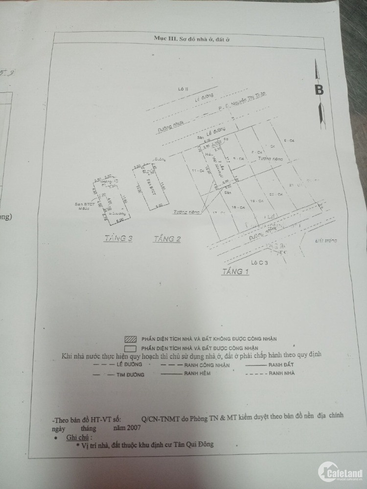 nhà 6x15m 3 lầu đường 40 Khu Tân Quy đông P tân phong Quận 7